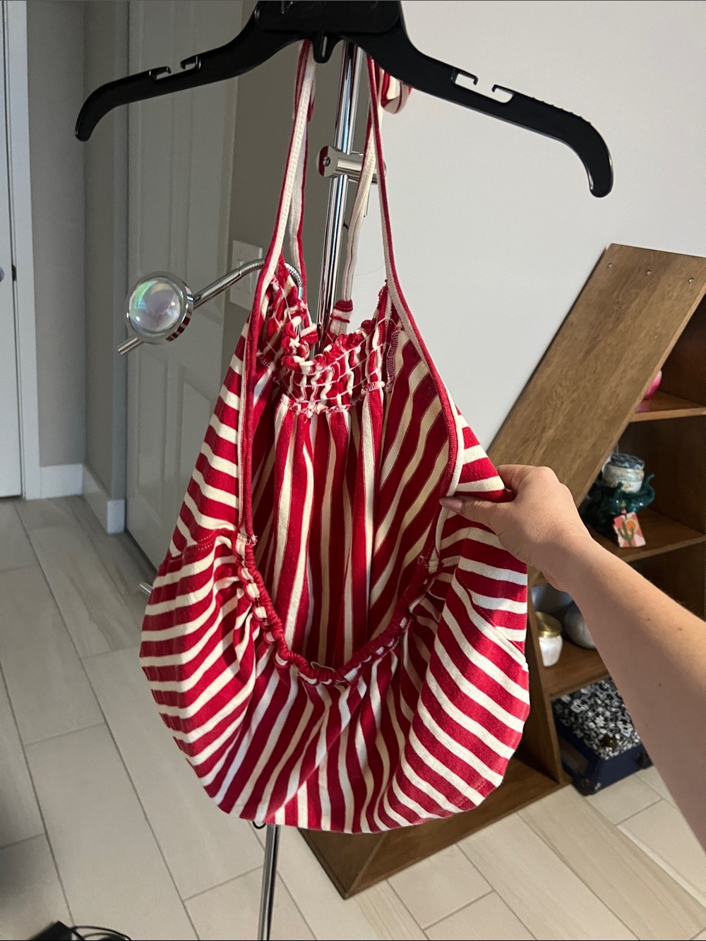 We The Free Red and White Striped Halter Top - Picture 5 of 5
